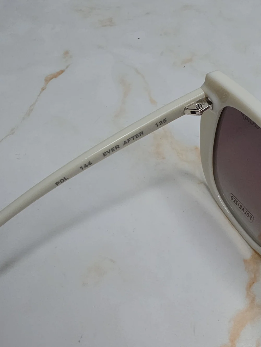Quay Ever After Oversized White Sunglasses